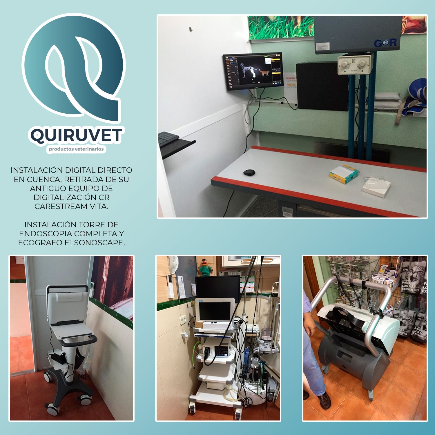 Instalacion equipos en Cuenca, Digital Directo, Torre Endoscopia y Ecografo